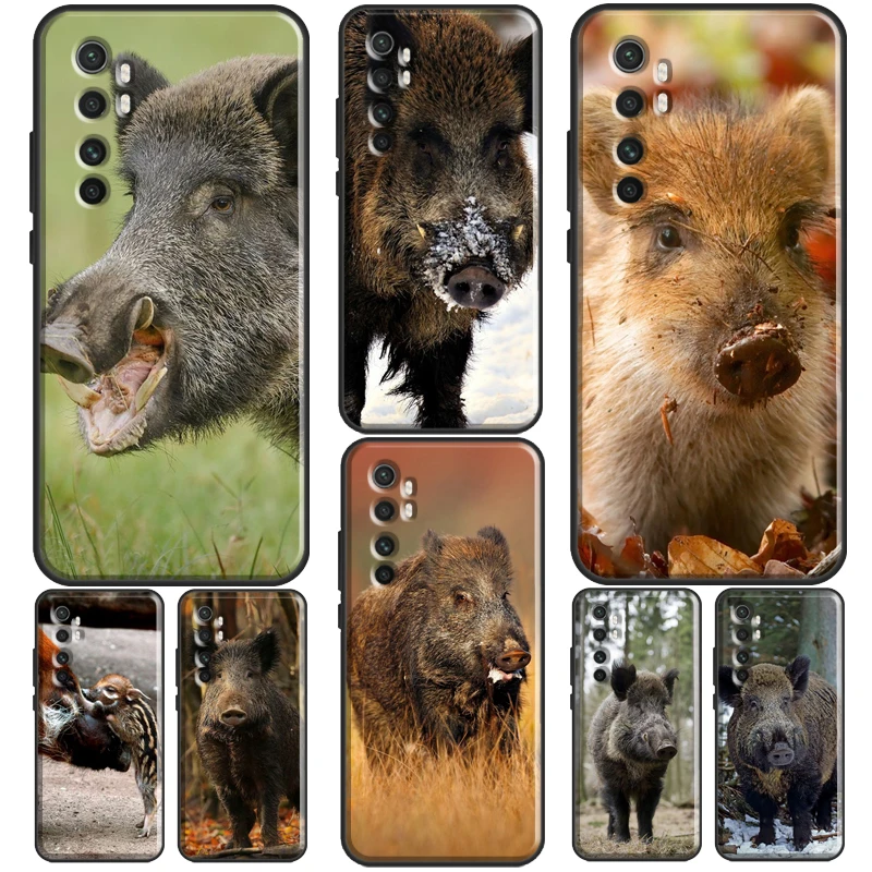 Dzīvnieku Mežacūkas Par POCO F3, F1, F2 M3 M4 X3 GT X4 X3 Pro Gadījumā Xiaomi Mi 11 Lite Ultra 12 11T Pro Vāciņu Attēls 0