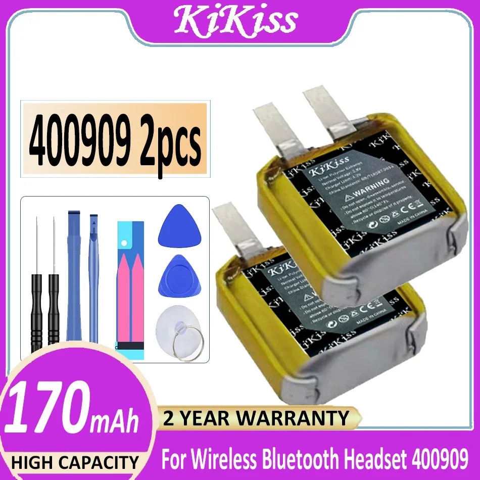  KiKiss Akumulatora 170mAh Bezvadu Bluetooth Austiņas 501010 501012 400909 401010 401012 Baterijas Attēls 0
