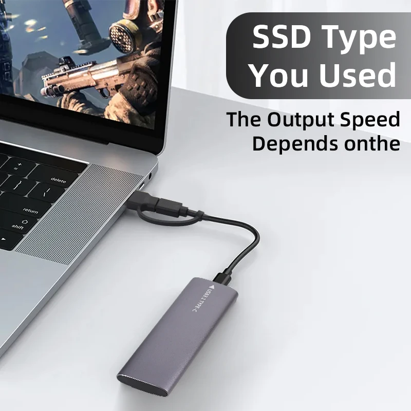 M2 SSD Gadījumā NVME SATA Dual Protokolu M. 2 USB Type C 3.1 SSD Adapteris NVME PCIE NGFF SATA SSD Diska Kaste M. 2 SSD Gadījumā Attēls 0