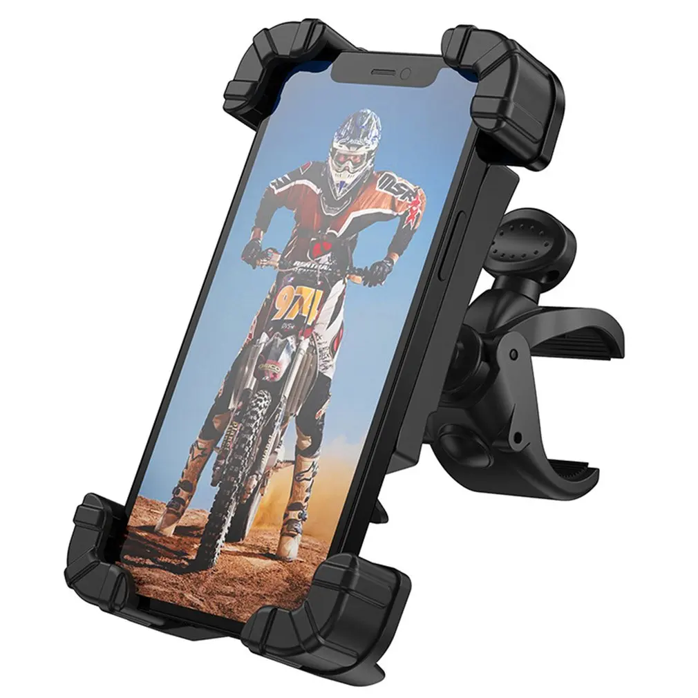 Velosipēdu Tālruņa Turētājs Anti-Slip Universal Mobile Smart Tālrunis Bike Mount Bracket Elektriskā Motorollera Motociklu Mobilo Telefonu Atbalsts Attēls 0