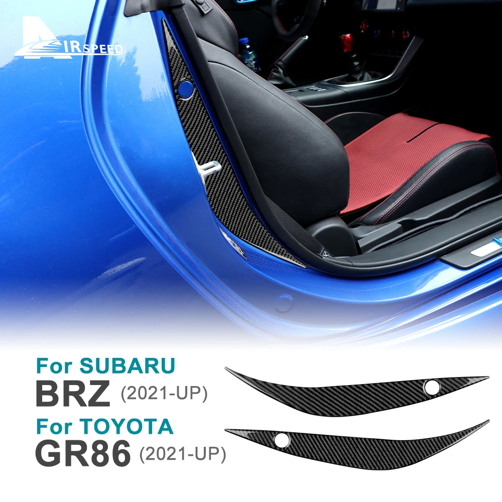 2gab Par Subaru BRZ un Toyota GR86 2021 2022 2023 Pavisam Jaunu Nekustamo Oglekļa Šķiedras Auto Durvis, Buferi Lentes Uzlīmes Kasīt Accessorie Attēls 1