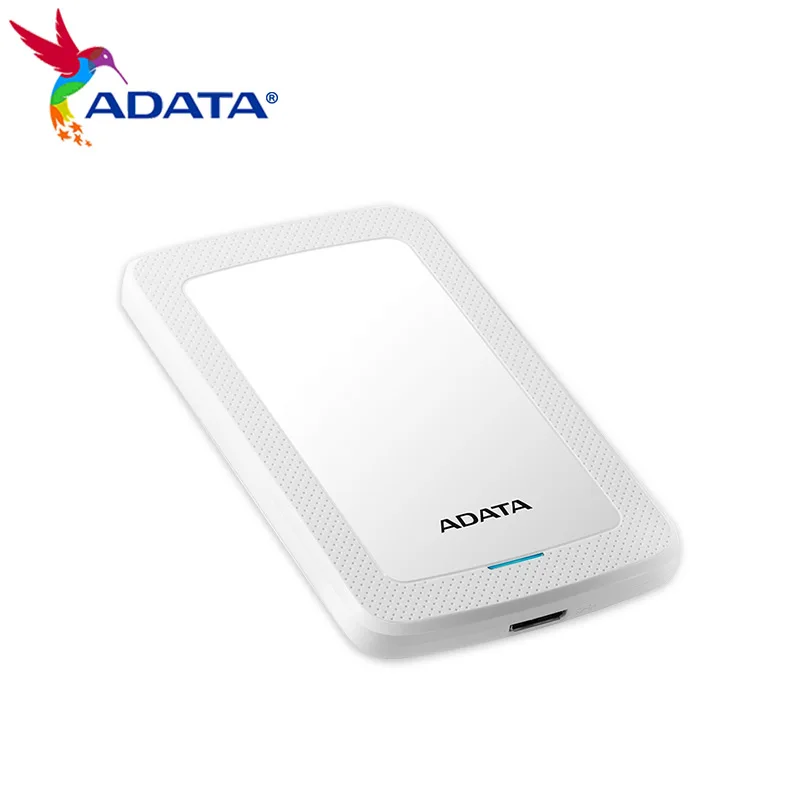 ADATA Portatīvo Cieto Disku HV300 USB 3.2 Gen1 Melna Balta 1 TB 2 TB Sākotnējā Šifrēta Ārējo HDD Slim Desktop Dators Attēls 1