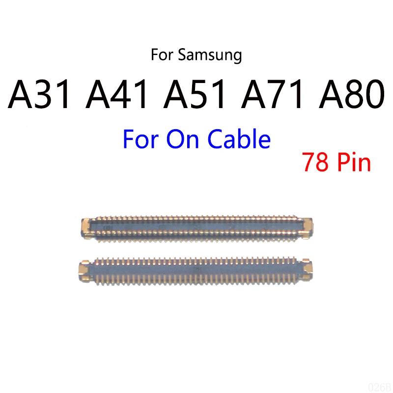 50GAB/Daudz Par Samsung Galaxy A31 A315F A41 A51 A515F A71 A80 LCD Ekrānu ražošanas procesu kontroles Pieslēgvieta Par Mainboard / Flex Kabelis Attēls 2