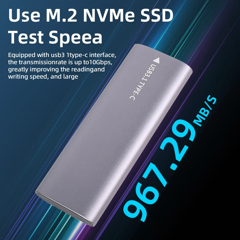 M2 SSD Gadījumā NVME SATA Dual Protokolu M. 2 USB Type C 3.1 SSD Adapteris NVME PCIE NGFF SATA SSD Diska Kaste M. 2 SSD Gadījumā Attēls 2