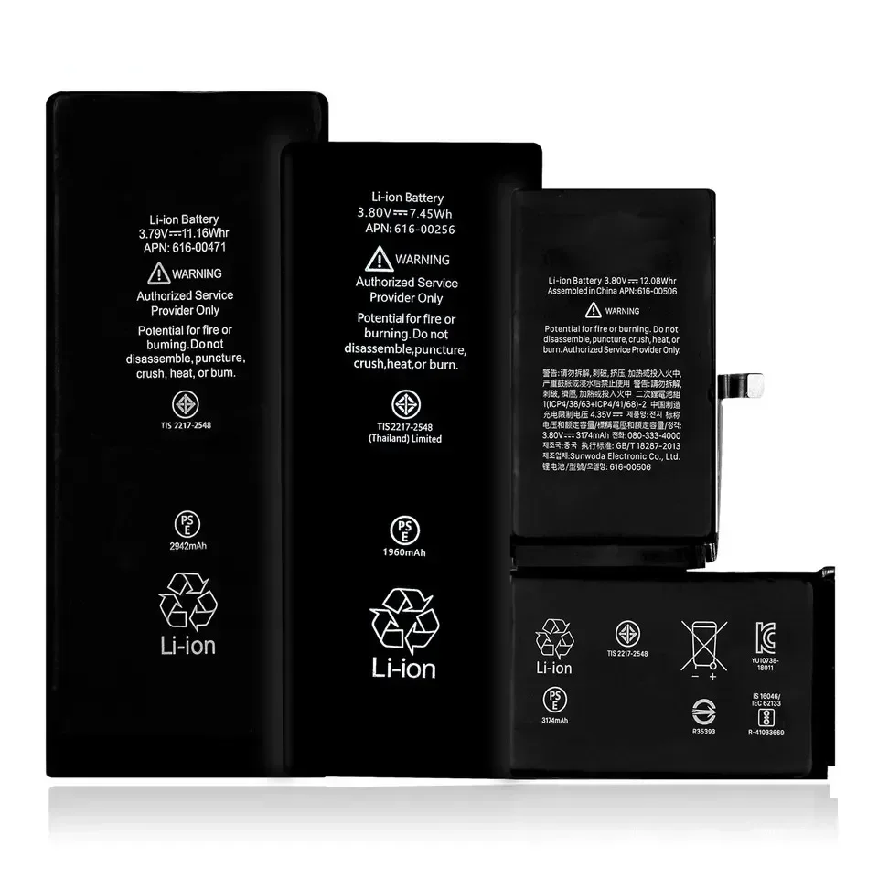 Rezerves Akumulators Apple IPhone 5S SE 6S 6 7 8 Plus X XS MAX XR 11 12 13 14 Li-polymer Iebūvēts Litija Akumulators ar Instrumentiem Attēls 2