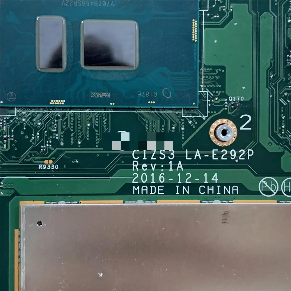 SN LA-E292P FRU 01HY480 CPU intelI57300U Modeli Vairākas izvēles saderīgu CIZS1 Jogas 370 Klēpjdatoru ThinkPad datoru mātesplati Attēls 2