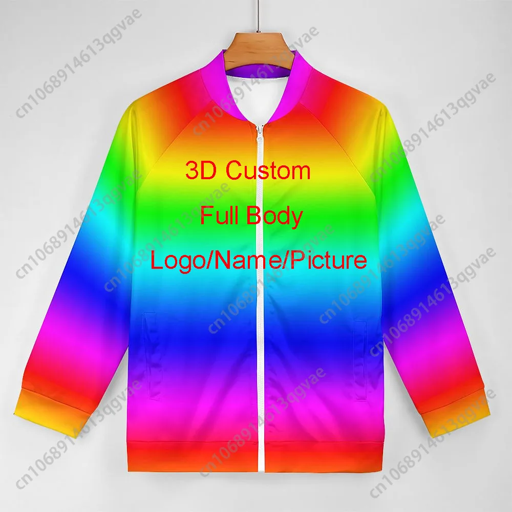3D Drukas Diy Custom Dizaina Jaka Apģērbu Hip Hop Streetwear Zip sporta Krekls Vairumtirgotājiem Piegādātājiem Piliens Nosūtītājs Attēls 3