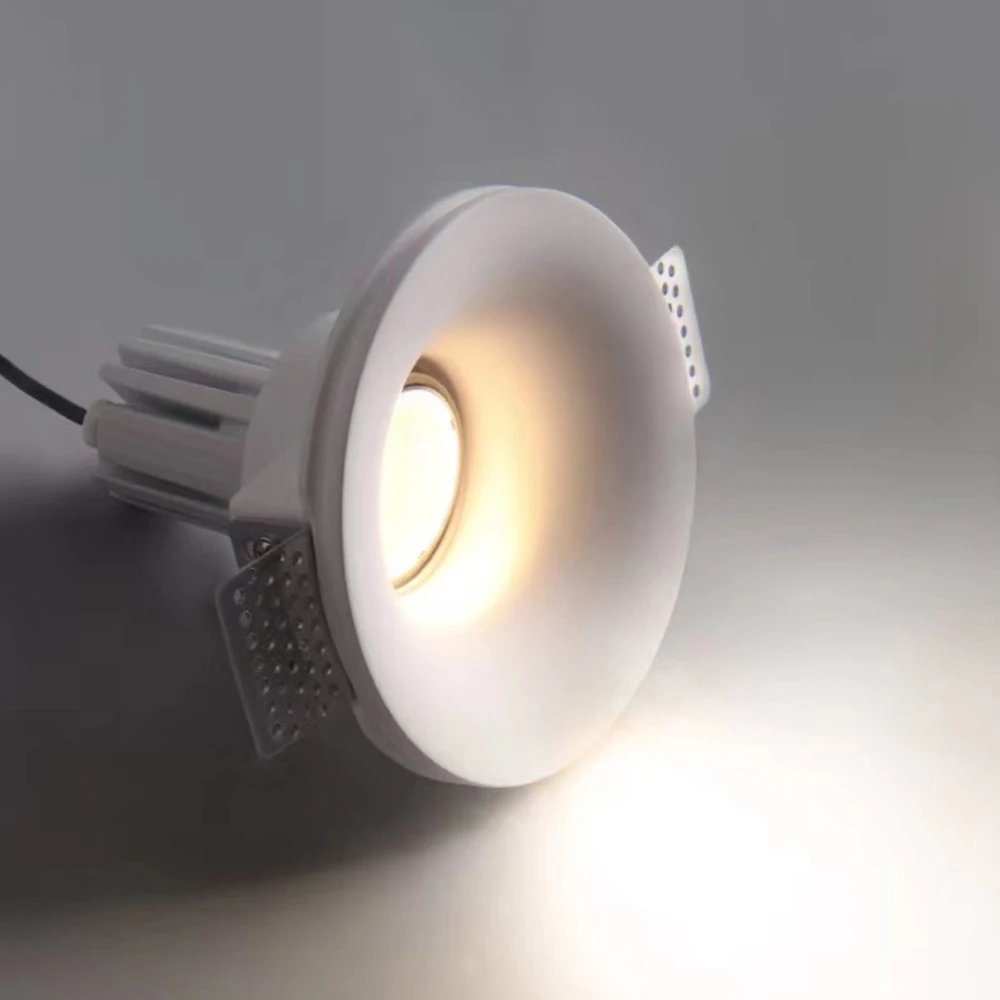 Padziļinājumā Ģipša Griestu Griestu Lampa LED Anti-Glare Iegulto bez Robežām Uzmanības centrā Dzīvojamā Istaba Guļamistaba Eju Mājās Apgaismojums Attēls 4