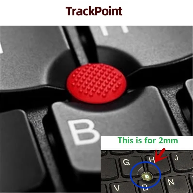 2mm 2*2mm vai 4mm 4*4mm Dzelksnis Gumijas Peli Ceļa Rādītāju Trackpoint Sarkanu Vāciņu Mīksto Loka IBM Lenovo ThinkPad Klēpjdatoru Attēls 5