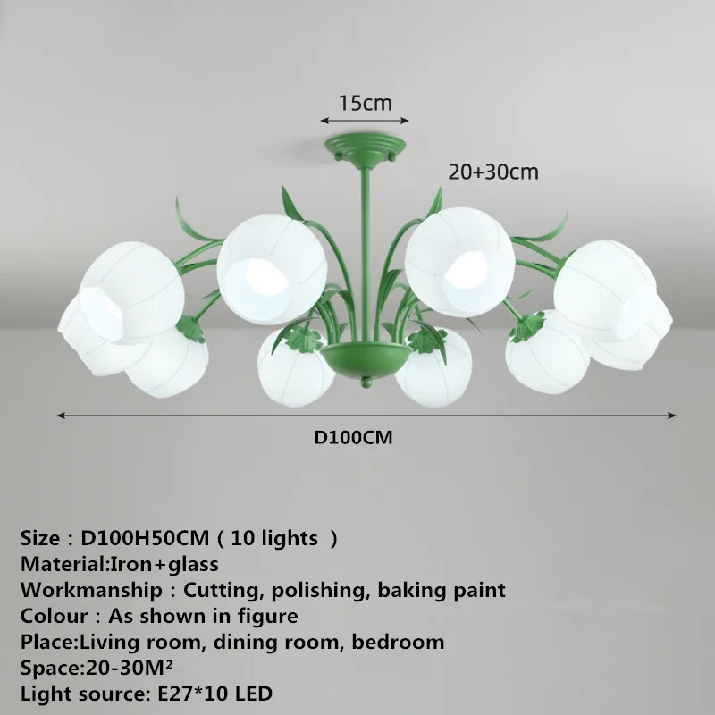 AFRA Zaļā Lustras Gaismas LED Radošo Vienkārši Svaigi Dizains, Stikla Kulons Karājas Lampa Mājas Dzīvojamā Istaba Guļamistaba Attēls 5